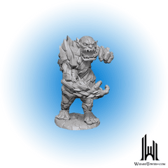 DND UNPAINTED MINI - CAVERN TROLL